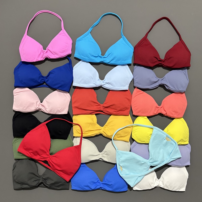 Pilates Yoga Wear - Soutien-gorge de sport à bretelles, sous-vêtements