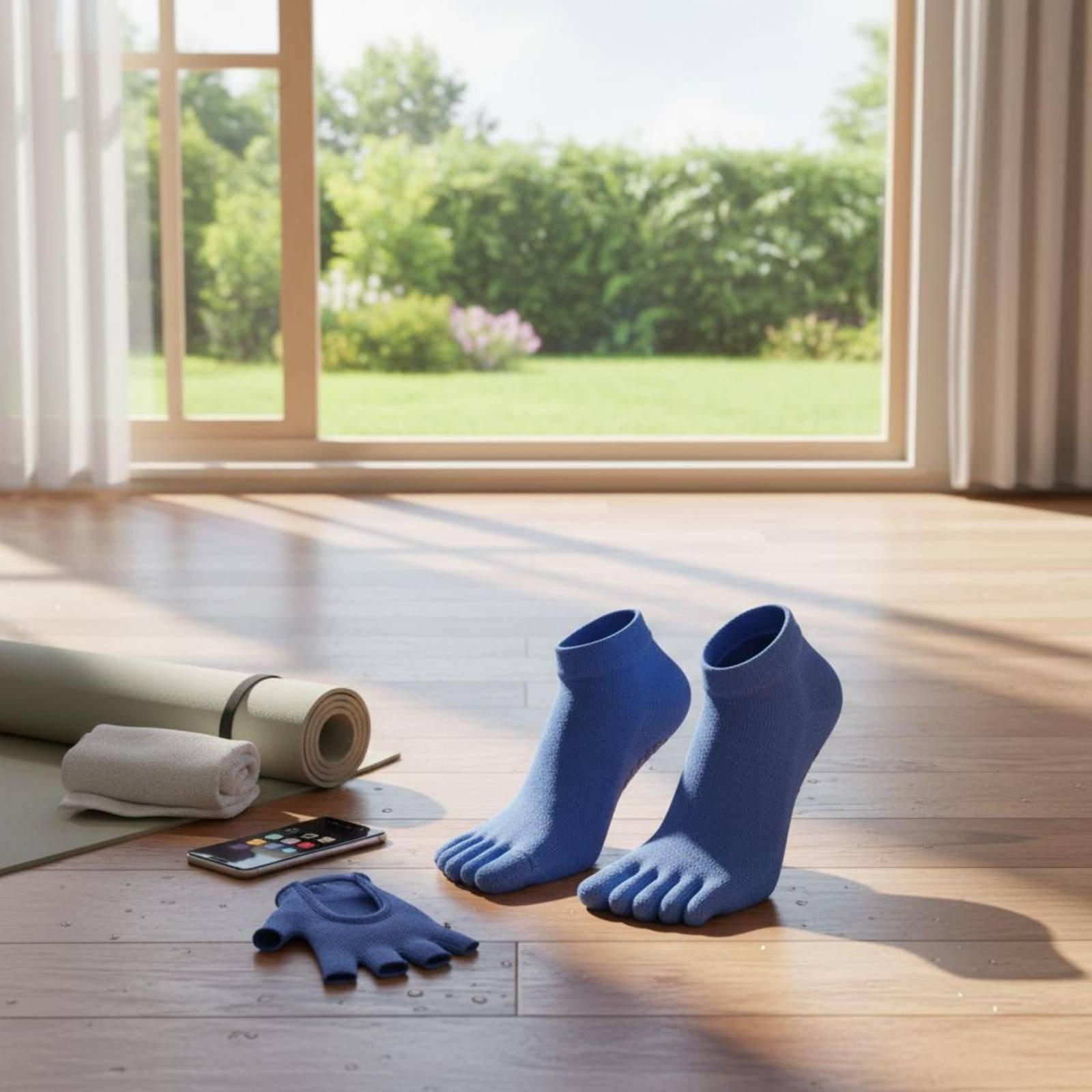 Pilates Yoga Gym - Chaussettes de sport antidérapantes pour femmes,