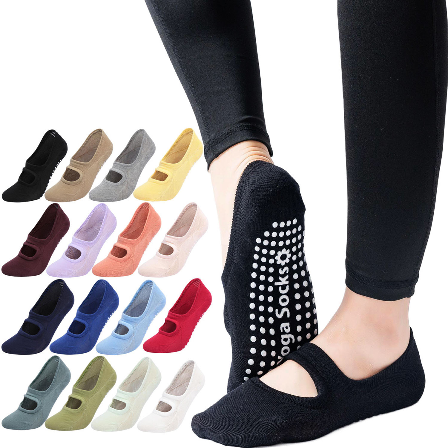 Pilates Yoga Gym - Chaussettes de yoga pour femmes de