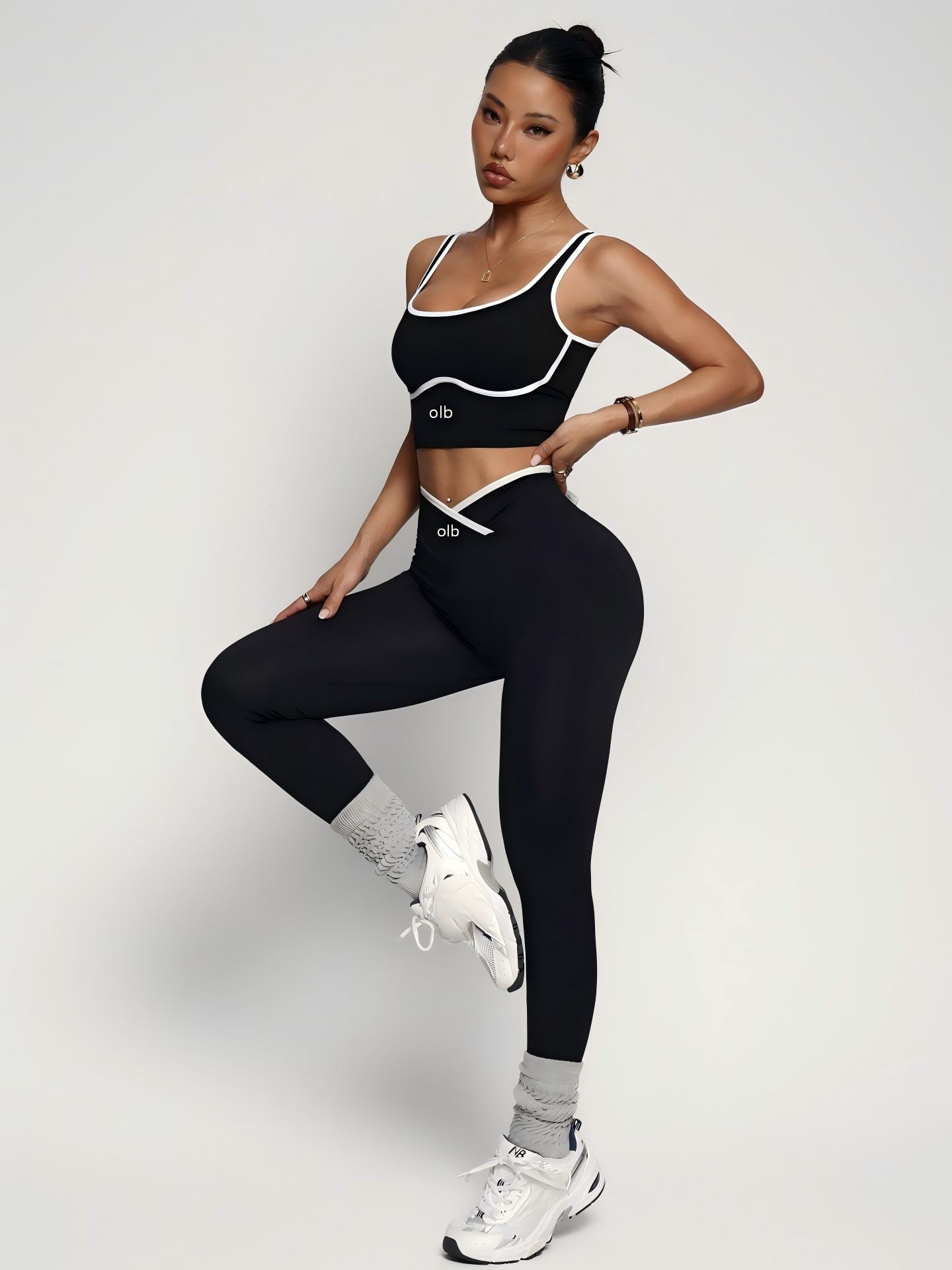 Yoga Strap Cotton - Ensemble de sport 2 pièces pour