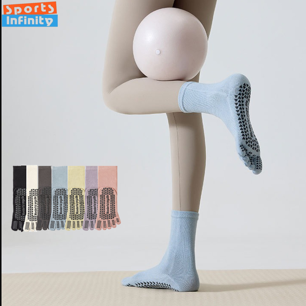 Pilates Yoga Youtube - Chaussettes de Yoga à cinq doigts