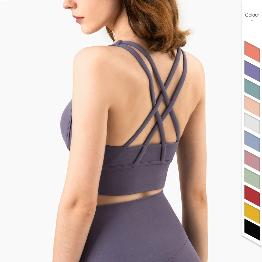 Pilates Yoga Wear - Mode d'été dos croisé femmes Sport
