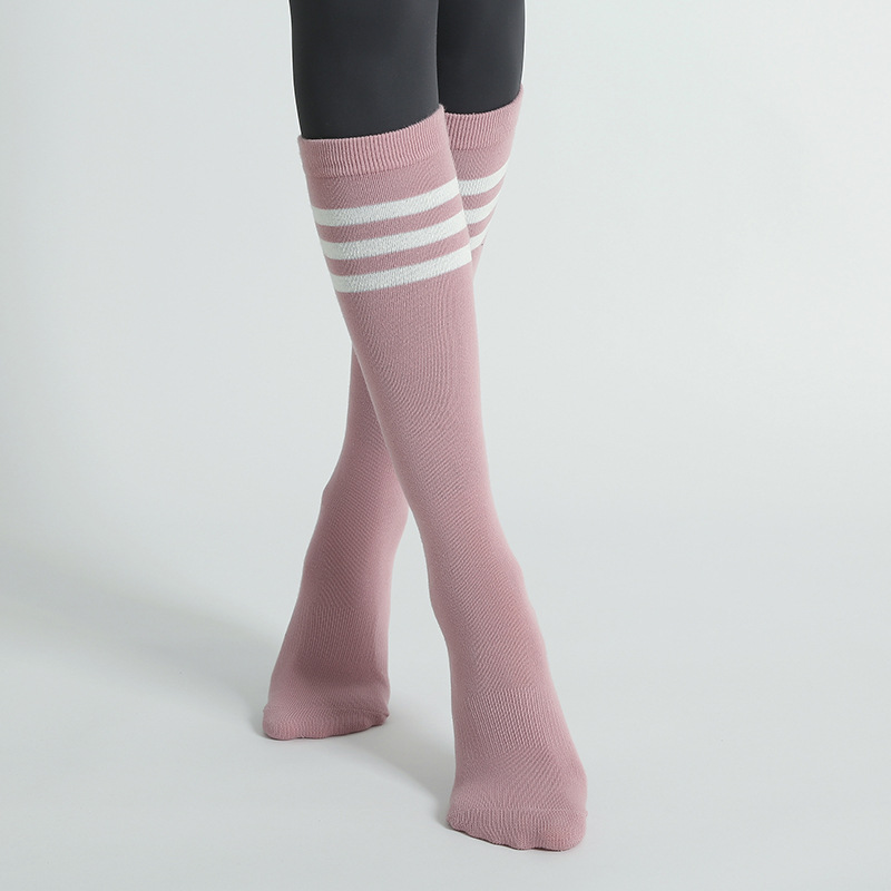 Pilates Yoga Hose - Chaussettes de Yoga rayées en coton