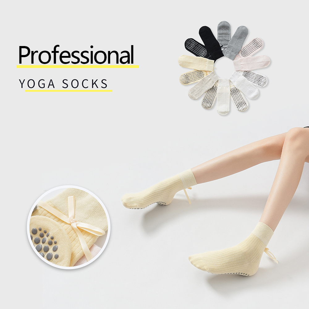 Pilates & Yoga Vida - Chaussettes de yoga à nœud mignon