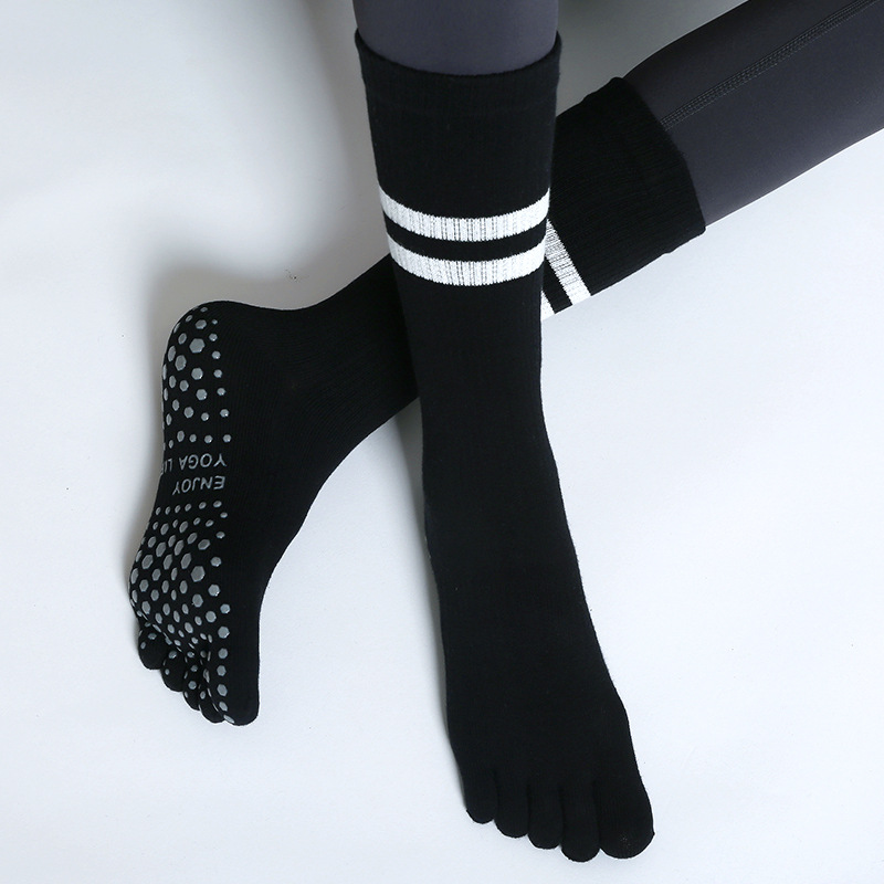 Pilates Yoga Youtube - Chaussettes de yoga à cinq doigts