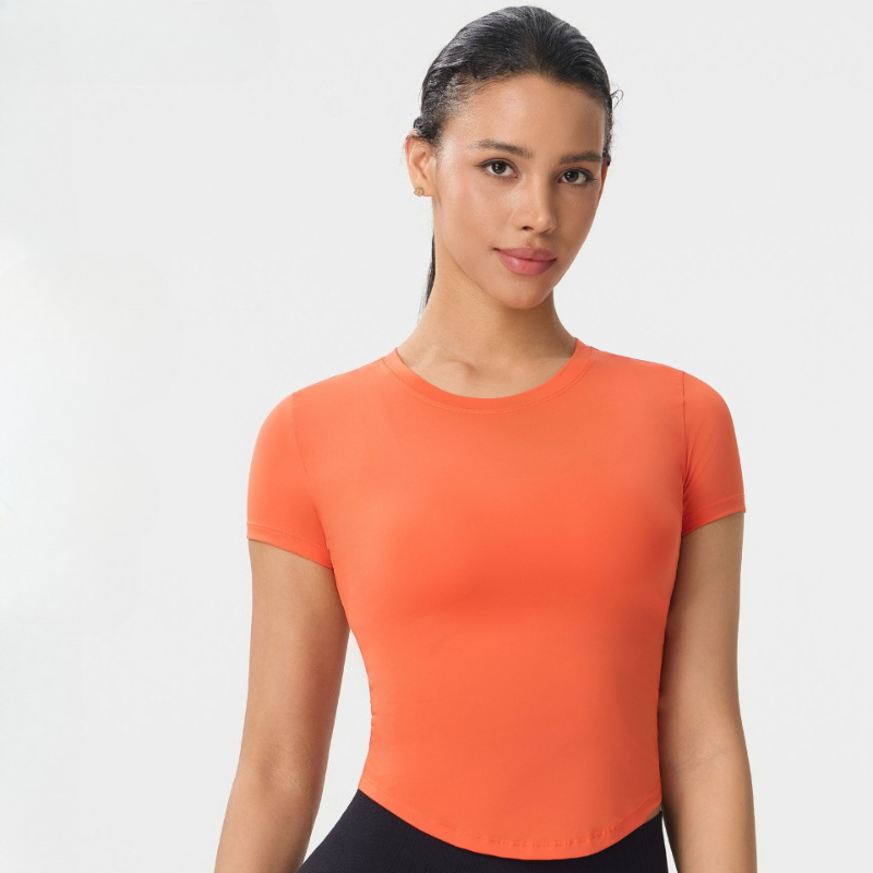 T-shirt de sport à manches cou - Yoga Strap Cotton avis et prix