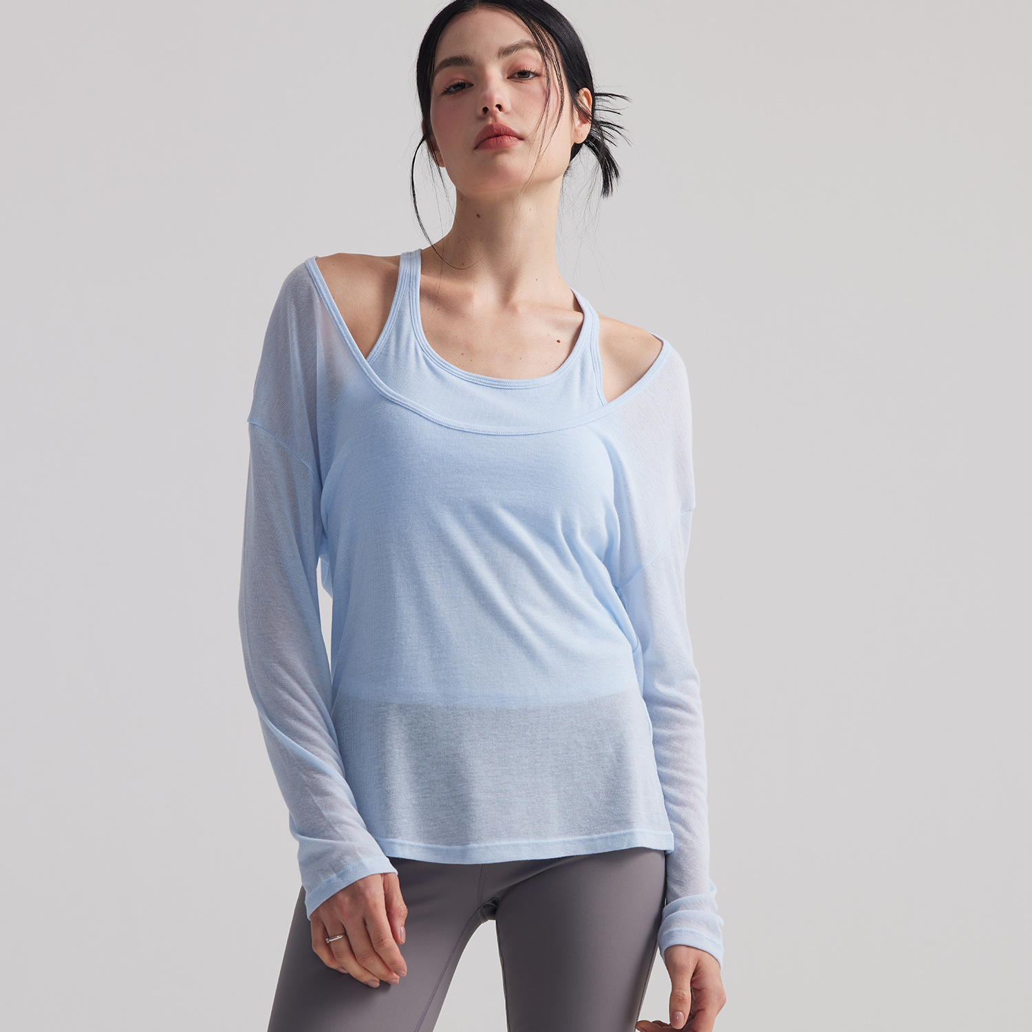 Tunique de sport ample semi-tr - Pilates Yoga Outfit avis et prix