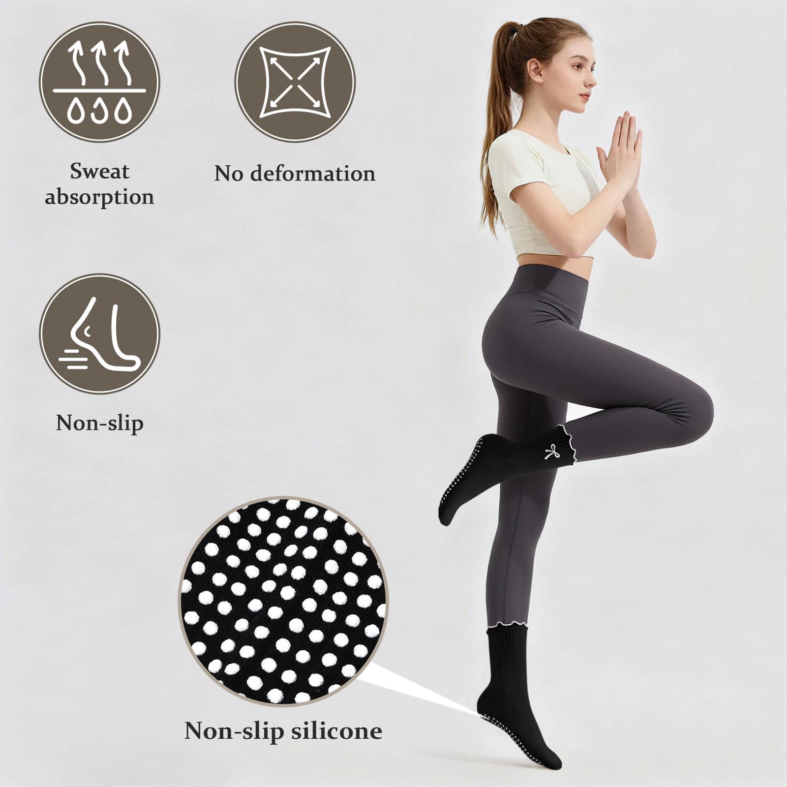 3 paires de chaussettes de Pil - Pilates Yoga Hose avis et prix