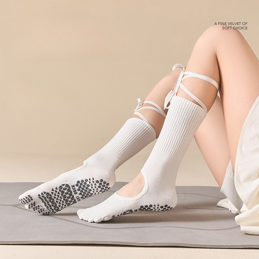 Chaussettes de yoga à lacets p - Pilates Yoga Youtube avis et prix